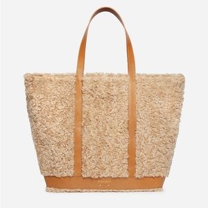 NWT Vanessa Bruno Faux Fur Large Cabas Tote